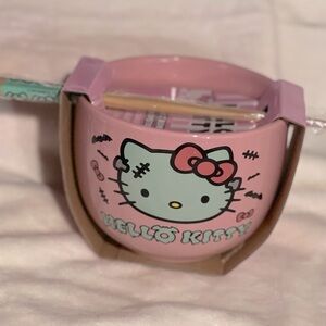 Hello Kitty Bowl with Chopsticks
